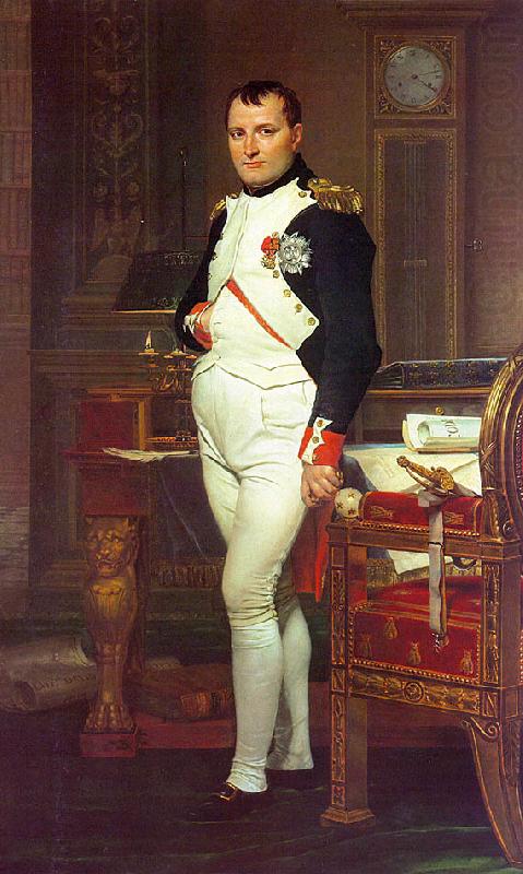 Jacques-Louis  David Napoleon in his Study china oil painting image